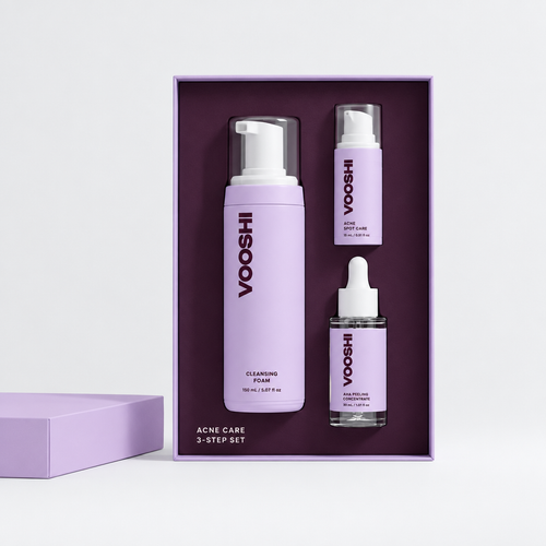 Acne Care Set, open gift box — VOOSHI
