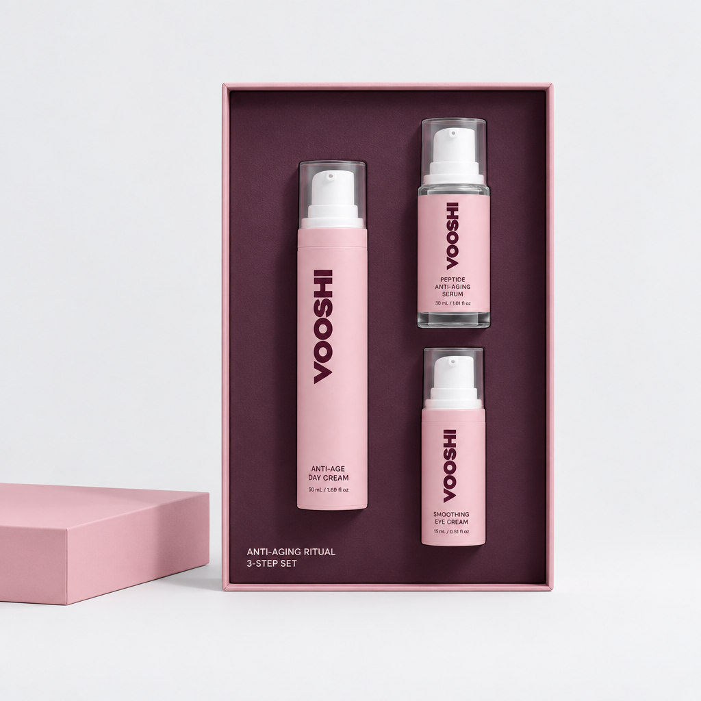Anti-Aging Ritual Set, open gift box — VOOSHI