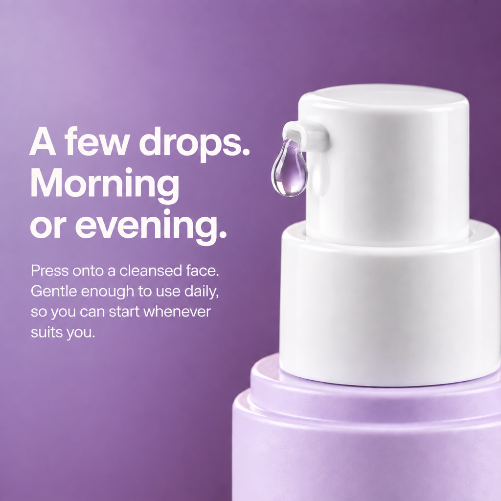 Retinol Alternative Serum — a few drops, morning or evening