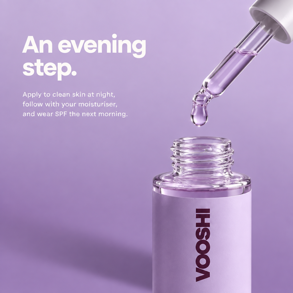 An evening step - how to use VOOSHI AHA Peeling Concentrate