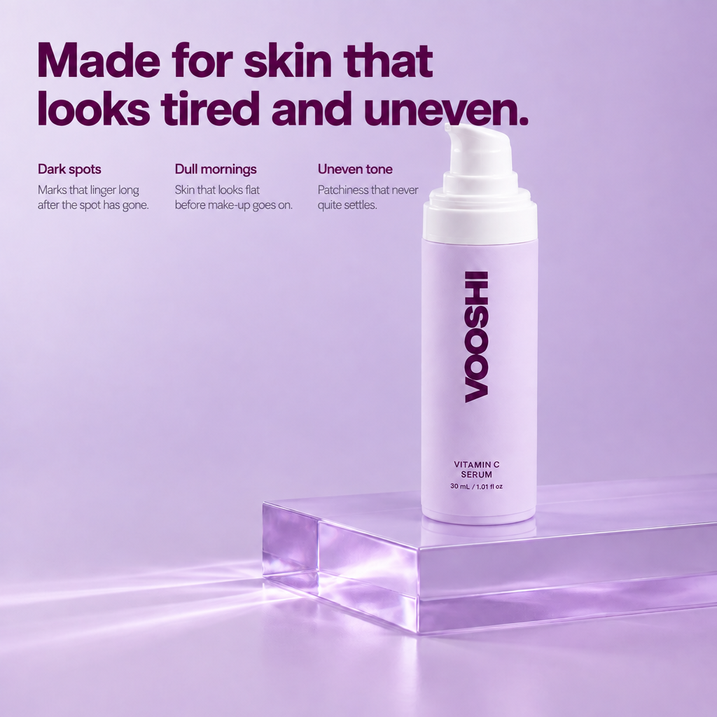 Made for skin that looks tired and uneven - VOOSHI Vitamin C Serum
