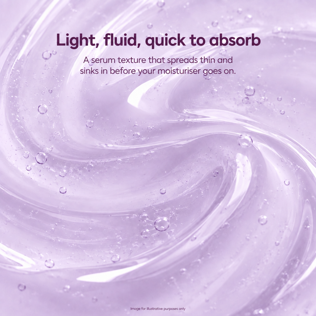 Light, fluid, quick to absorb - VOOSHI Vitamin C Serum texture