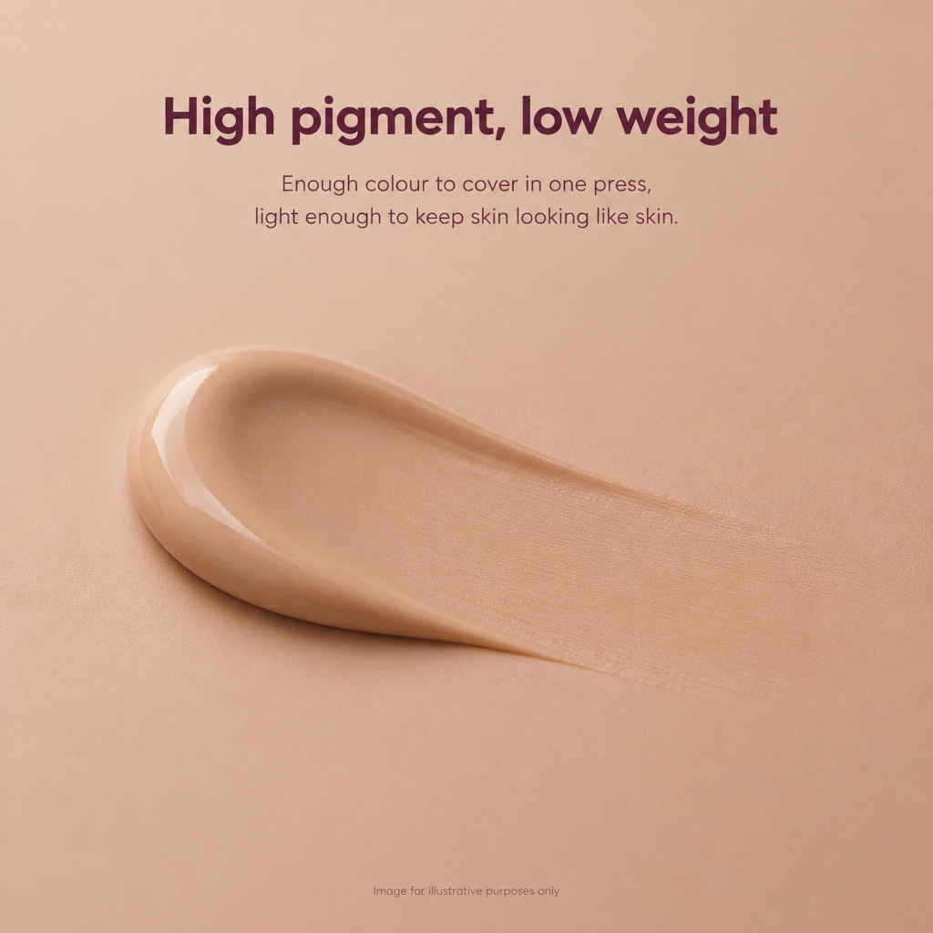 High pigment, low weight - VOOSHI Correcting Concealer texture