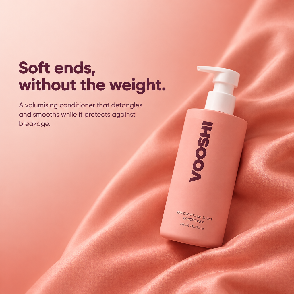 Soft ends, without the weight - VOOSHI Keratin Volume Boost Conditioner