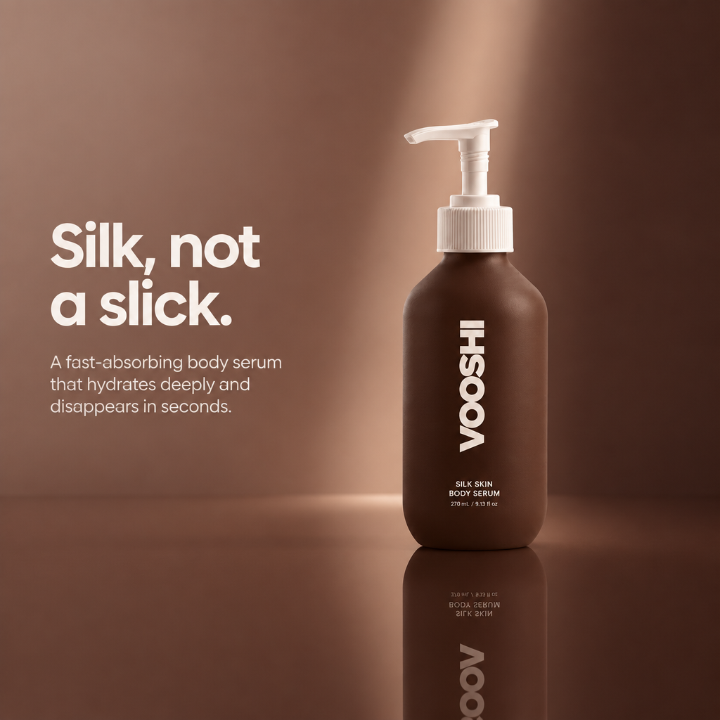 Silk, not a slick - VOOSHI Silk Skin Body Serum
