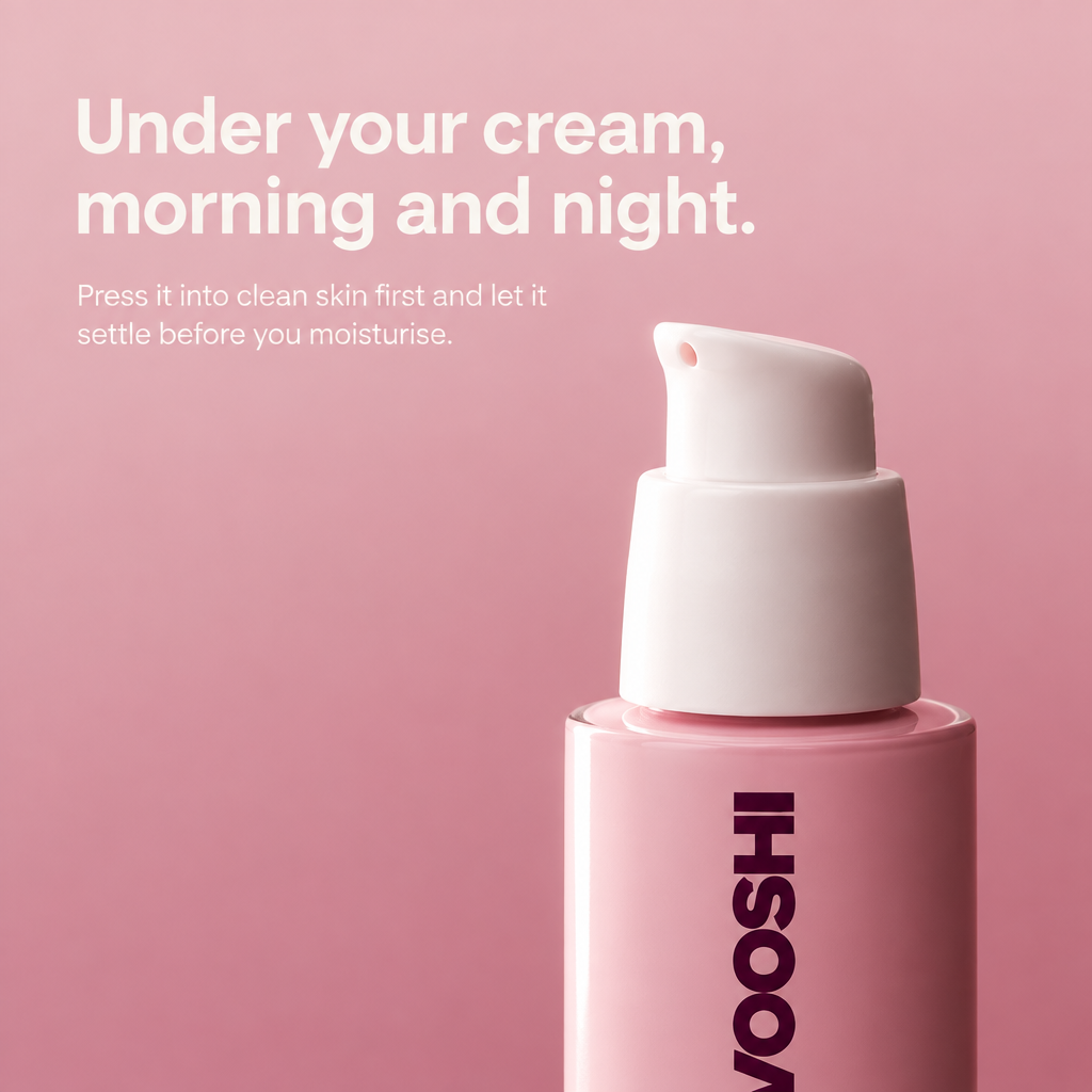 Under your cream, morning and night - how to use VOOSHI Peptide Anti-Aging Serum