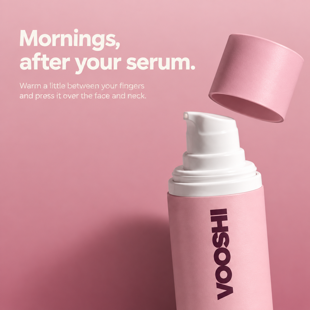 Mornings, after your serum - how to use VOOSHI Anti-Age Day Cream
