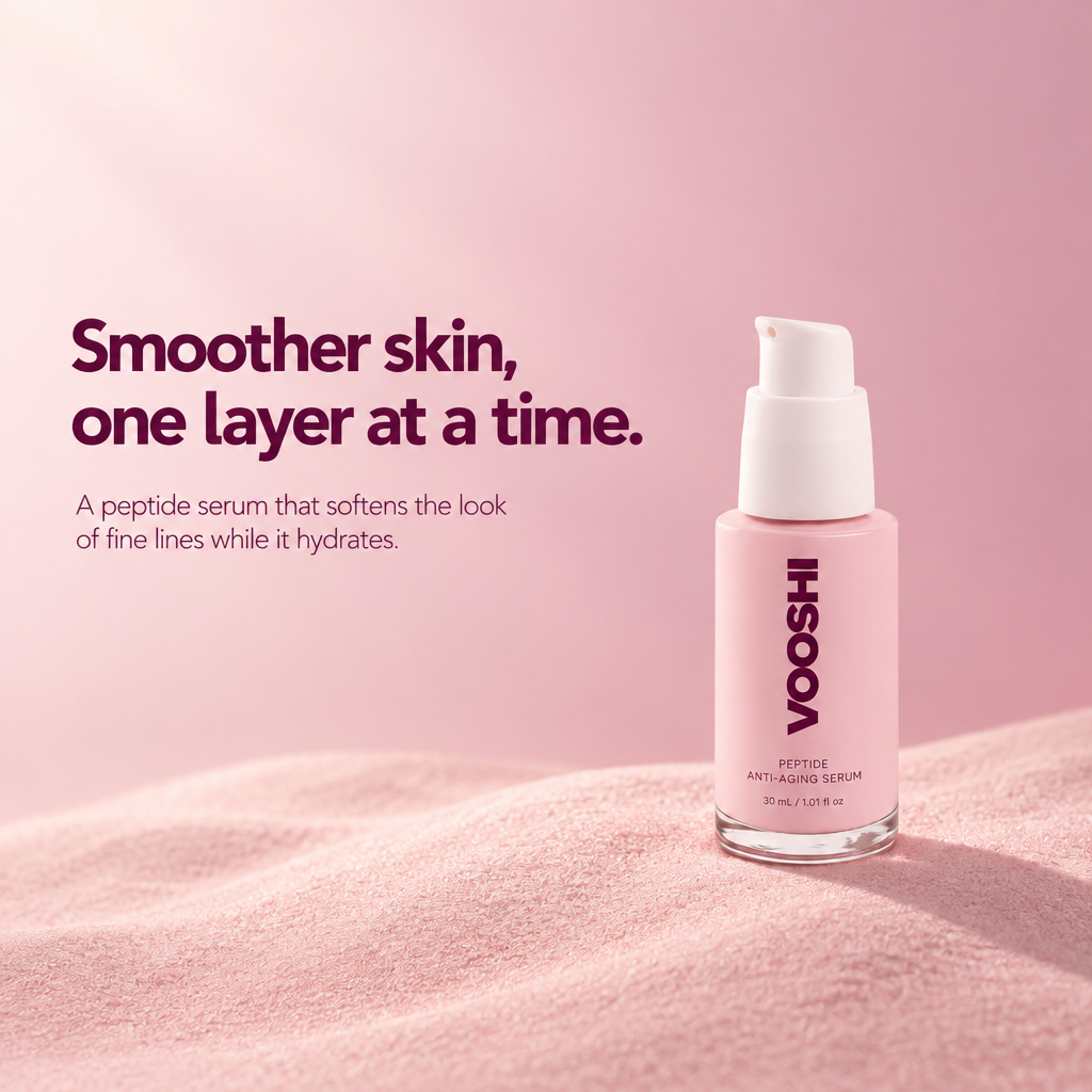 Smoother skin, one layer at a time - VOOSHI Peptide Anti-Aging Serum
