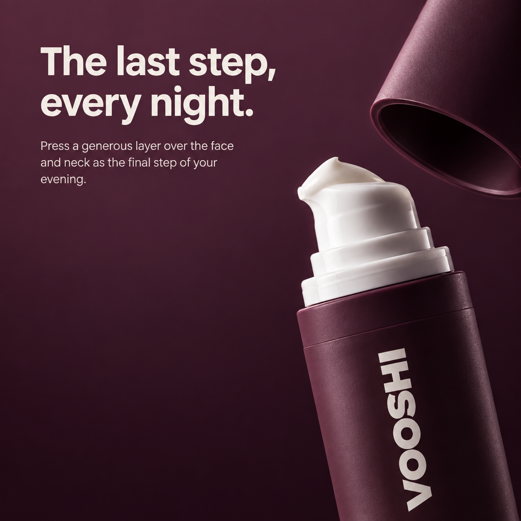 The last step, every night - how to use VOOSHI Collagen Anti-Age Night Cream