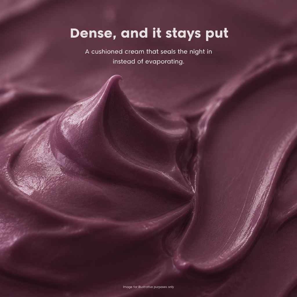 Dense, and it stays put - VOOSHI Collagen Anti-Age Night Cream texture