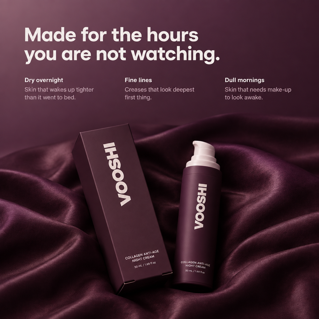 Made for the hours you are not watching - VOOSHI Collagen Anti-Age Night Cream
