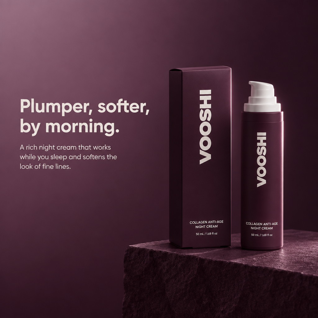 Plumper, softer, by morning - VOOSHI Collagen Anti-Age Night Cream