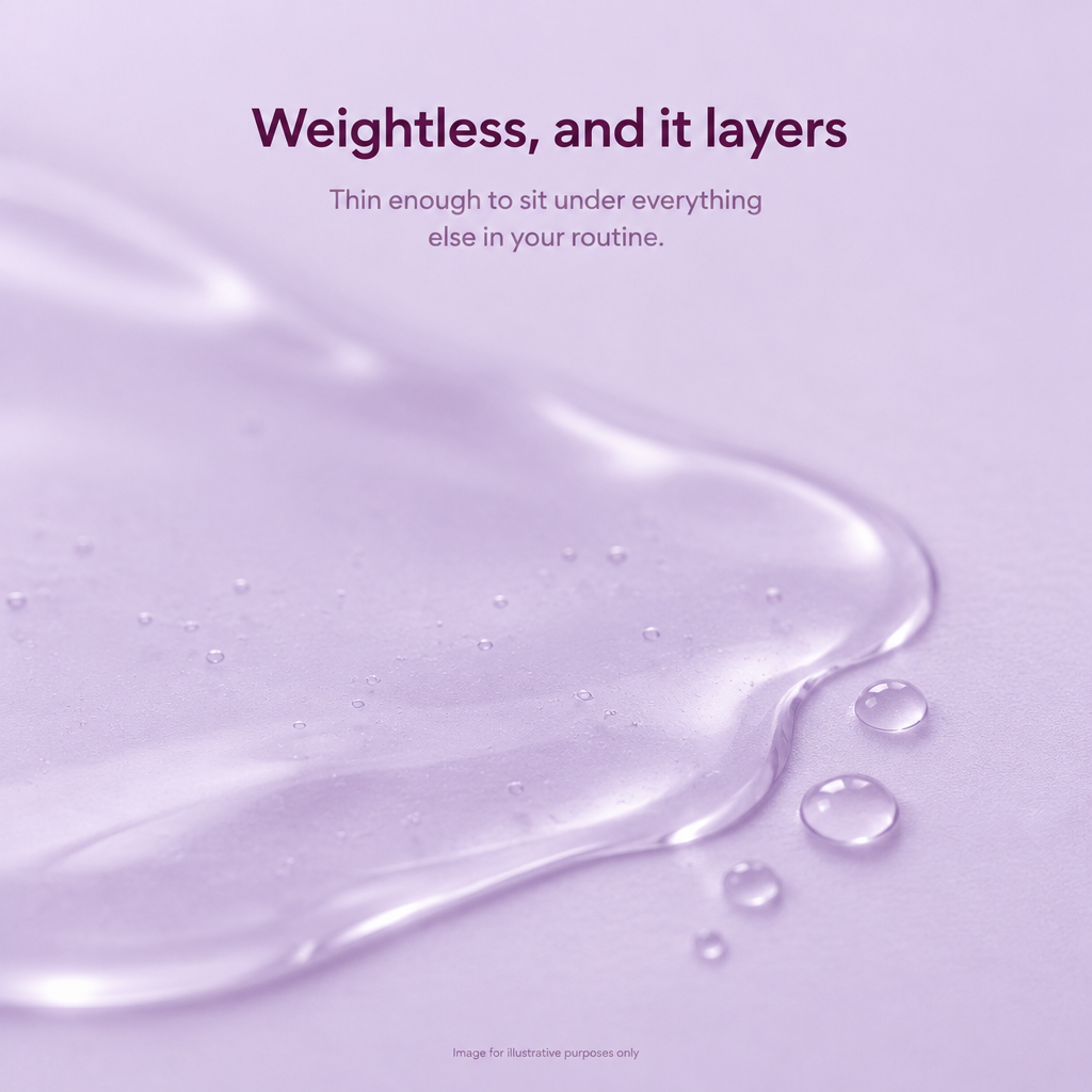 Weightless, and it layers - VOOSHI Pigment Perfecting Serum texture