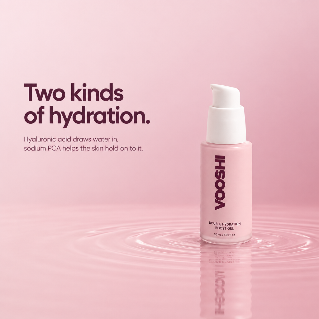 Two kinds of hydration - VOOSHI Double Hydration Boost Gel