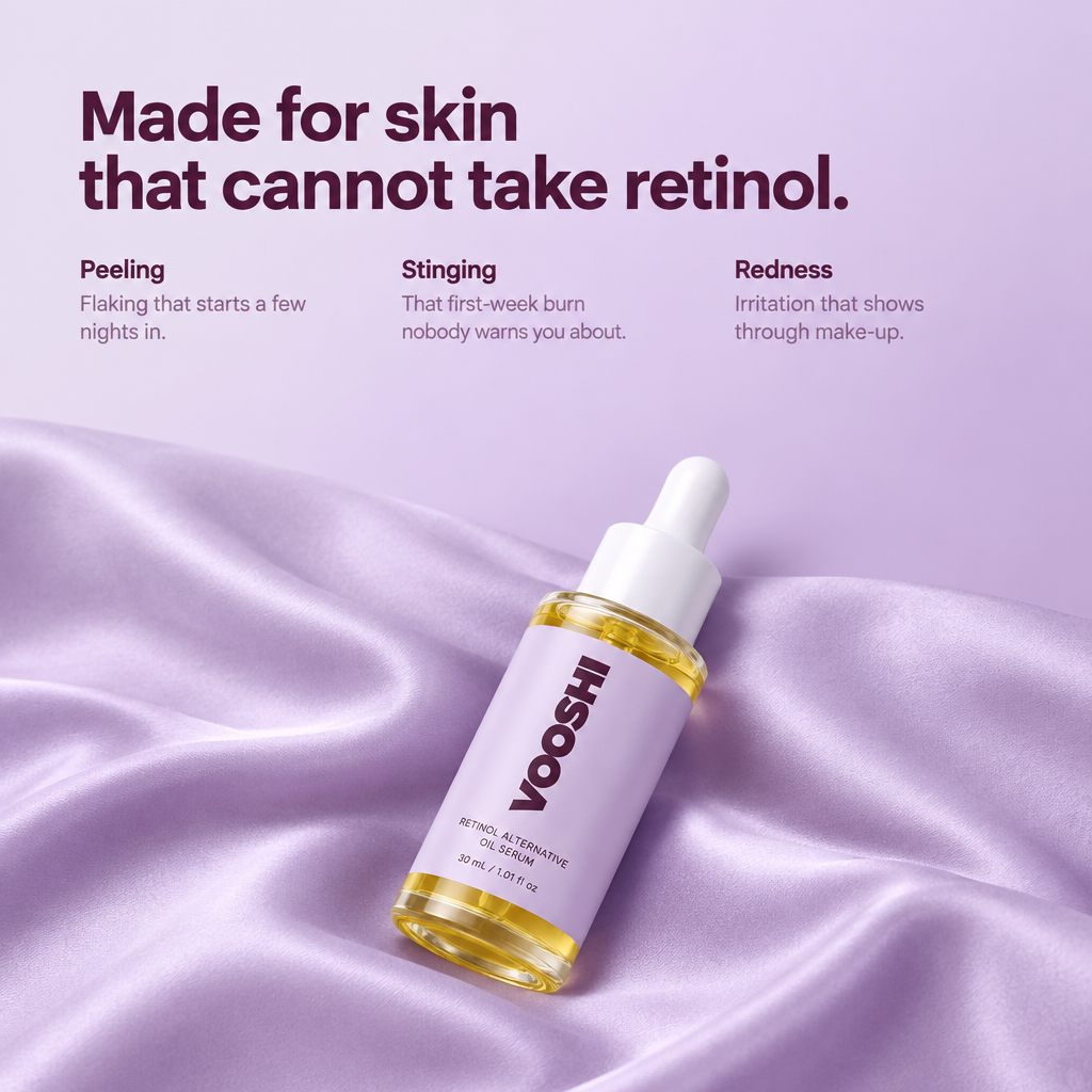 Made for skin that cannot take retinol - VOOSHI Natural Retinol Alternative Oil Serum