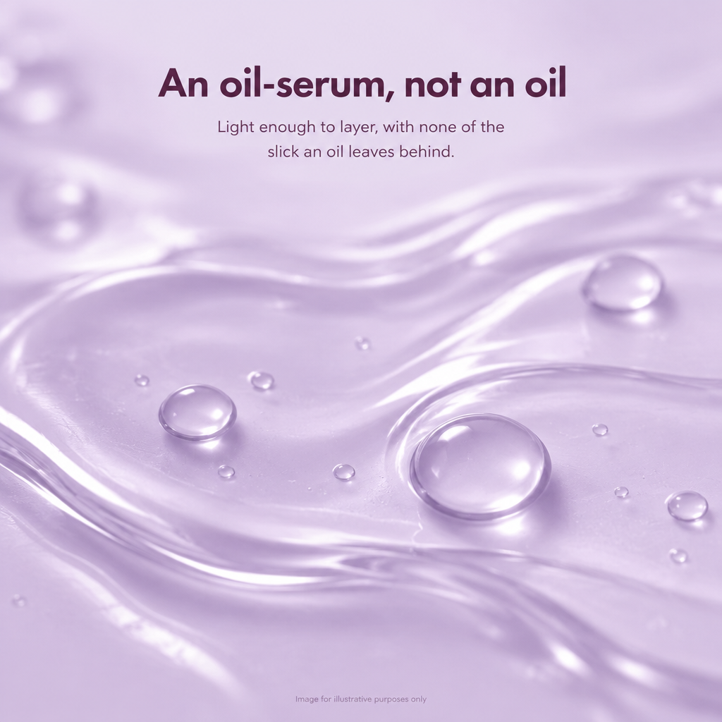 An oil-serum, not an oil - VOOSHI Natural Retinol Alternative Oil Serum texture