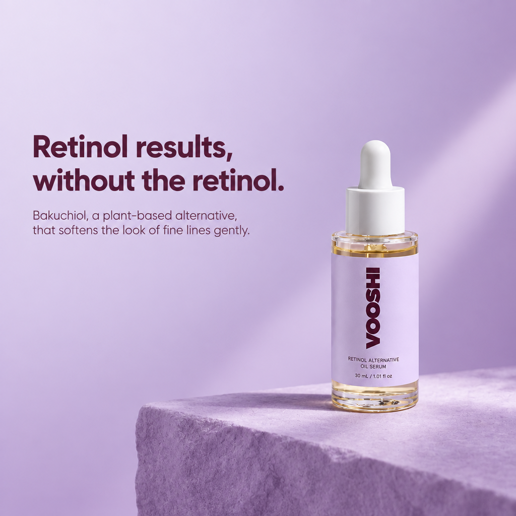 Retinol results, without the retinol - VOOSHI Natural Retinol Alternative Oil Serum