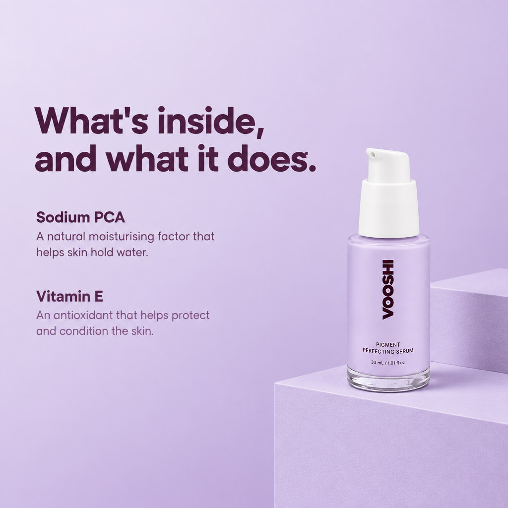 Key ingredients and what they do - VOOSHI Pigment Perfecting Serum
