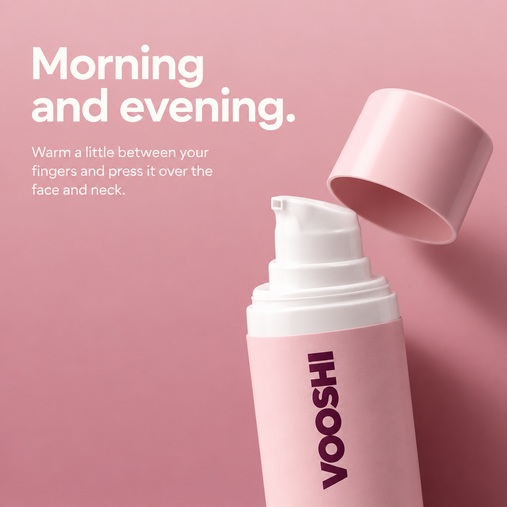 Morning and evening - how to use VOOSHI Moisturising Day Cream