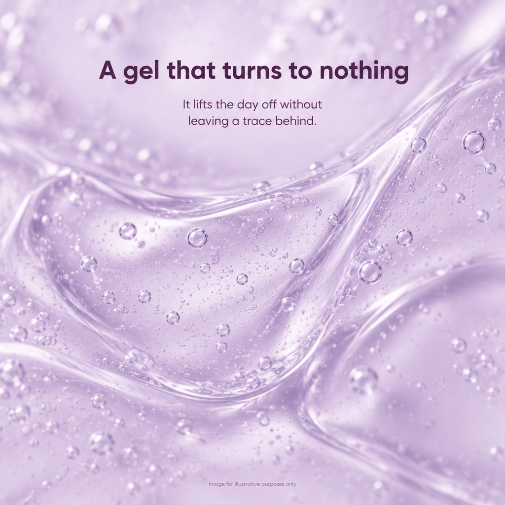 A gel that turns to nothing - VOOSHI Clarifying Gel texture