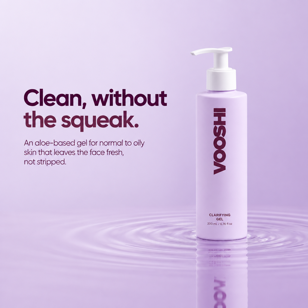 Clean, without the squeak - VOOSHI Clarifying Gel