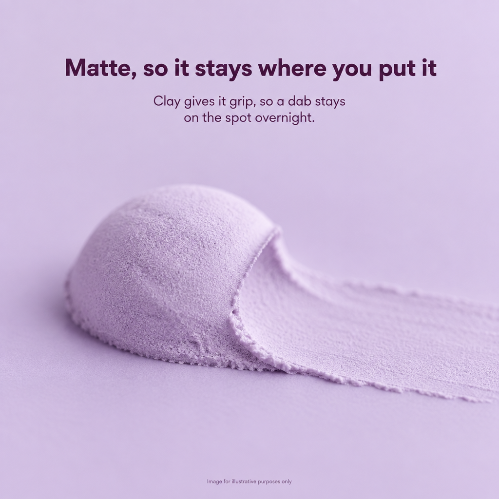 Matte, so it stays where you put it - VOOSHI Acne Spot Care texture