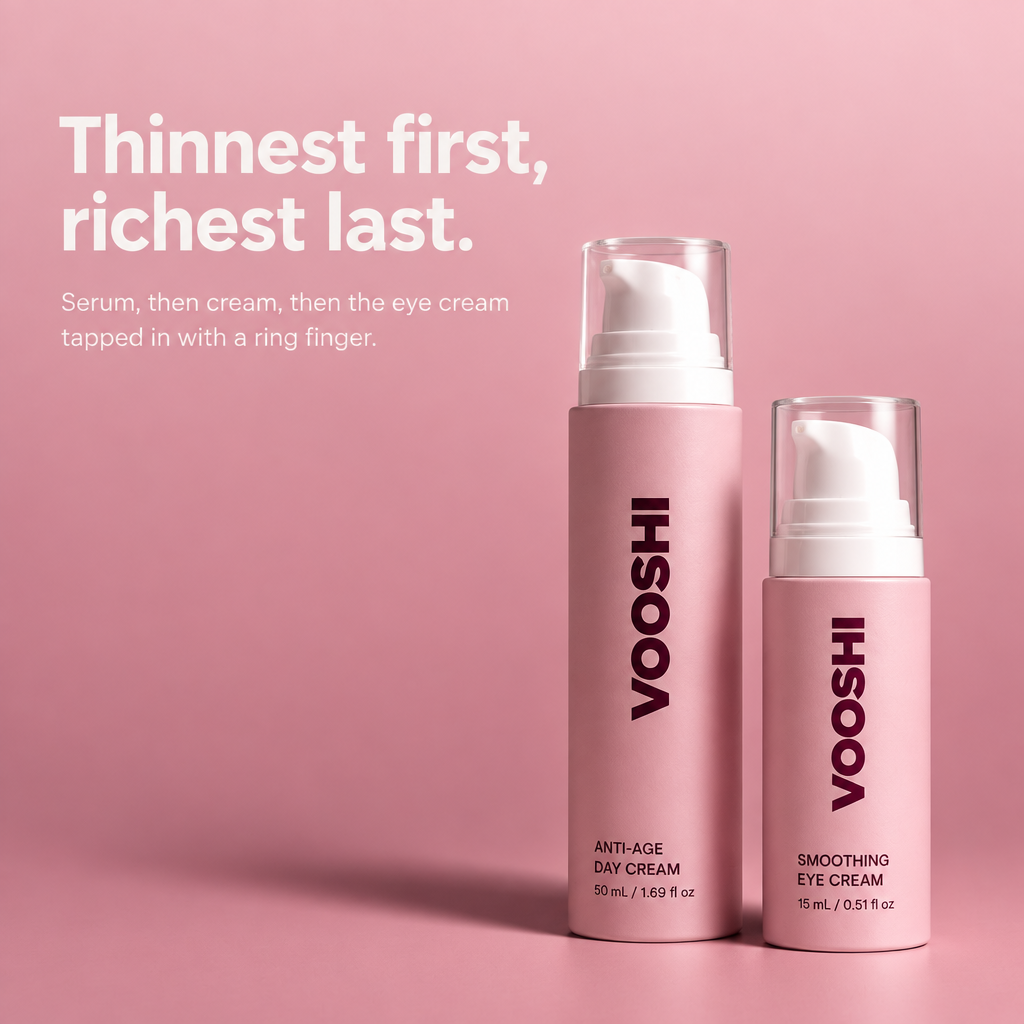 Thinnest first, richest last - how to use VOOSHI Anti-Aging Ritual Set