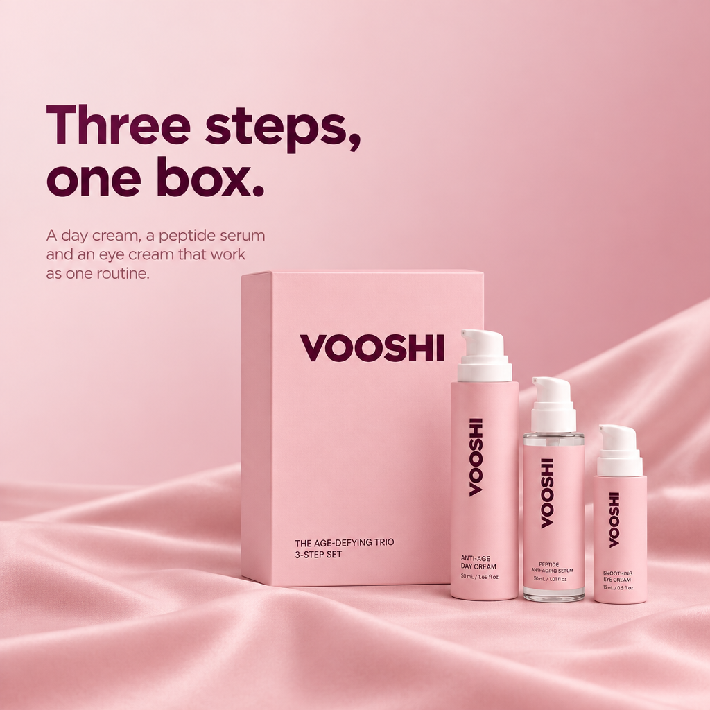 Three steps, one box - VOOSHI The Age-Defying Trio