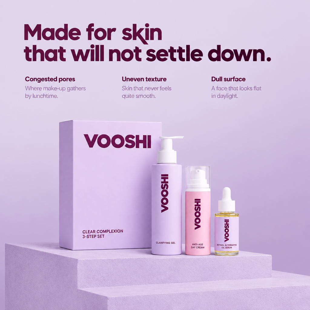 Made for skin that will not settle down - VOOSHI Clear Complexion Set