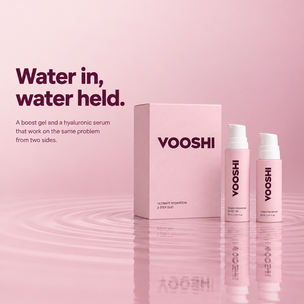 Water in, water held - VOOSHI Ultimate Hydration Duo