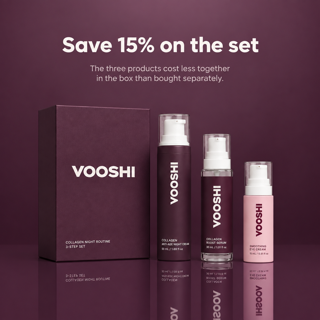 Save 15% on the set - VOOSHI Collagen Night Routine