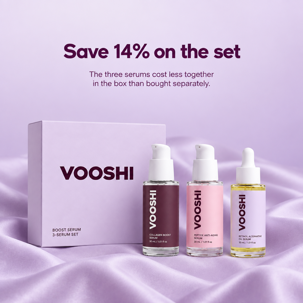 Save 14% on the set - VOOSHI Boost Serum Trio