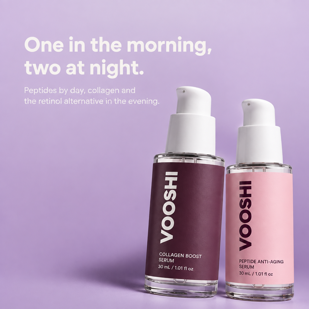 One in the morning, two at night - how to use VOOSHI Boost Serum Trio