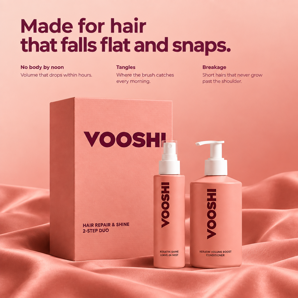 Made for hair that falls flat and snaps - VOOSHI Hair Repair and Shine Duo